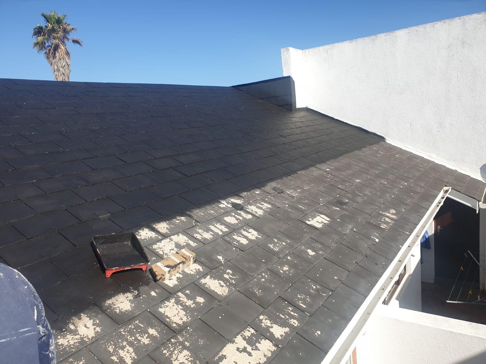 Dark roof coating finish